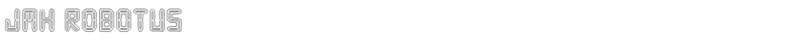 JMH Robotus font preview
